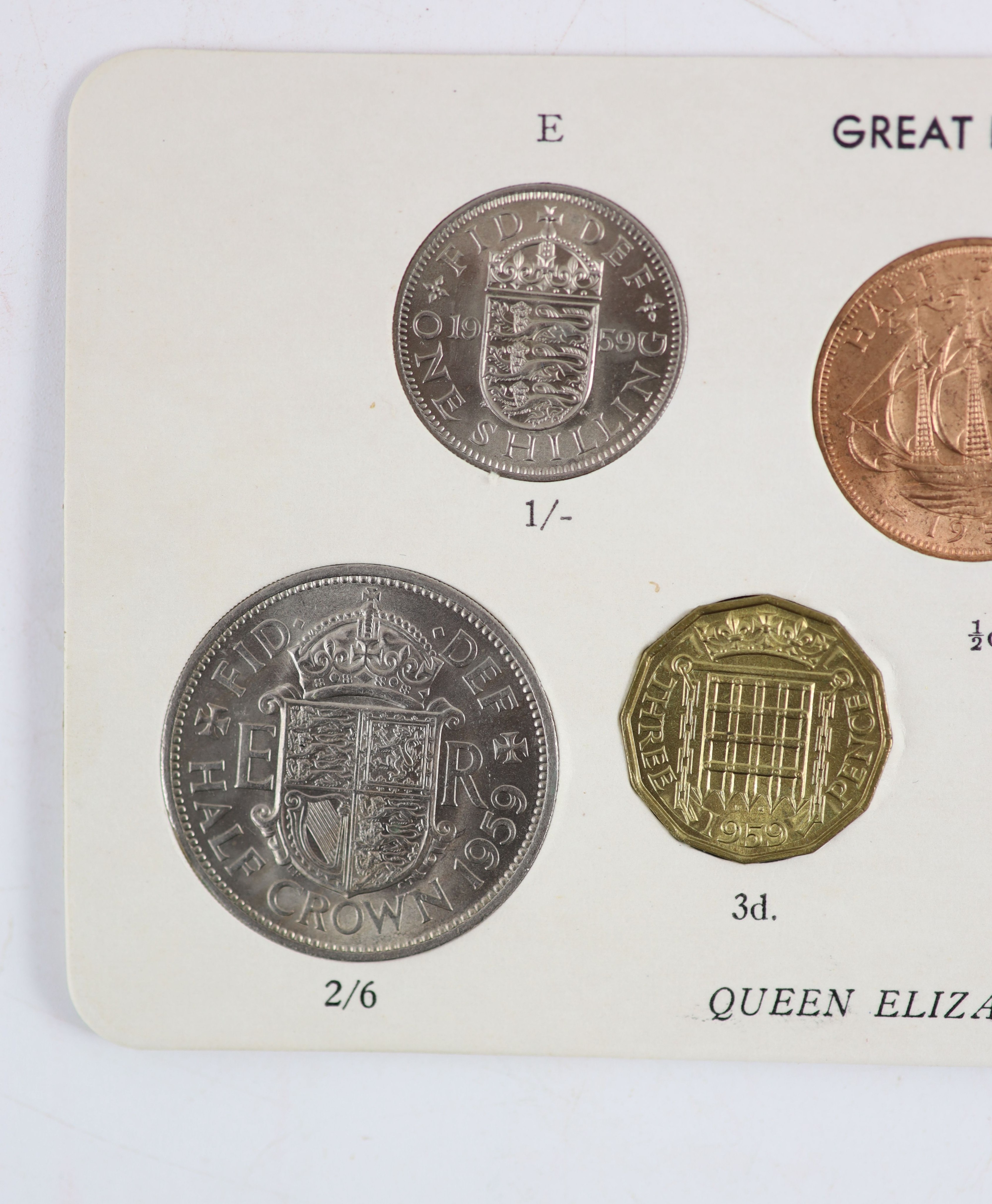 Queen Elizabeth II pre-decimal specimen coin sets for 1953 - 1967, first and second issues, all EF/UNC (15 sets), including 1954, 1957-1959 halfcrowns, florins and shillings, scarce in high grade